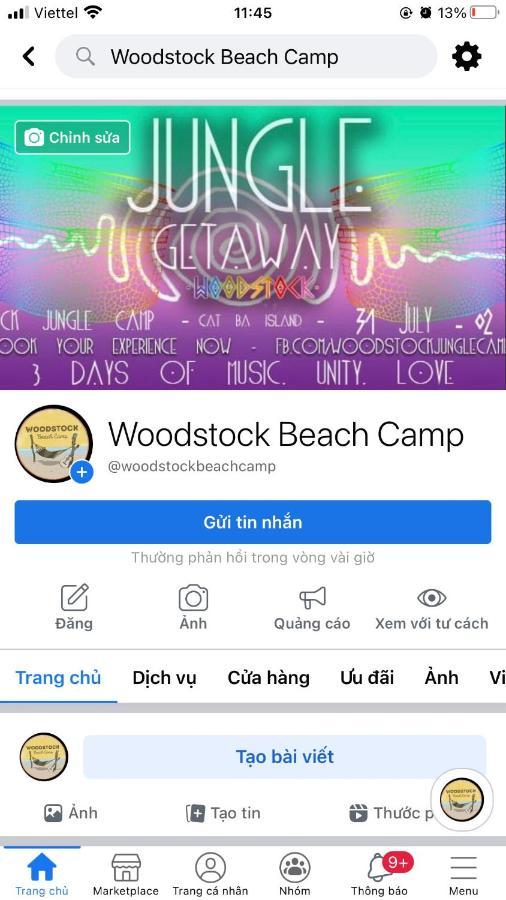 Woodstock Beach Camp Hien Hao Eksteriør billede